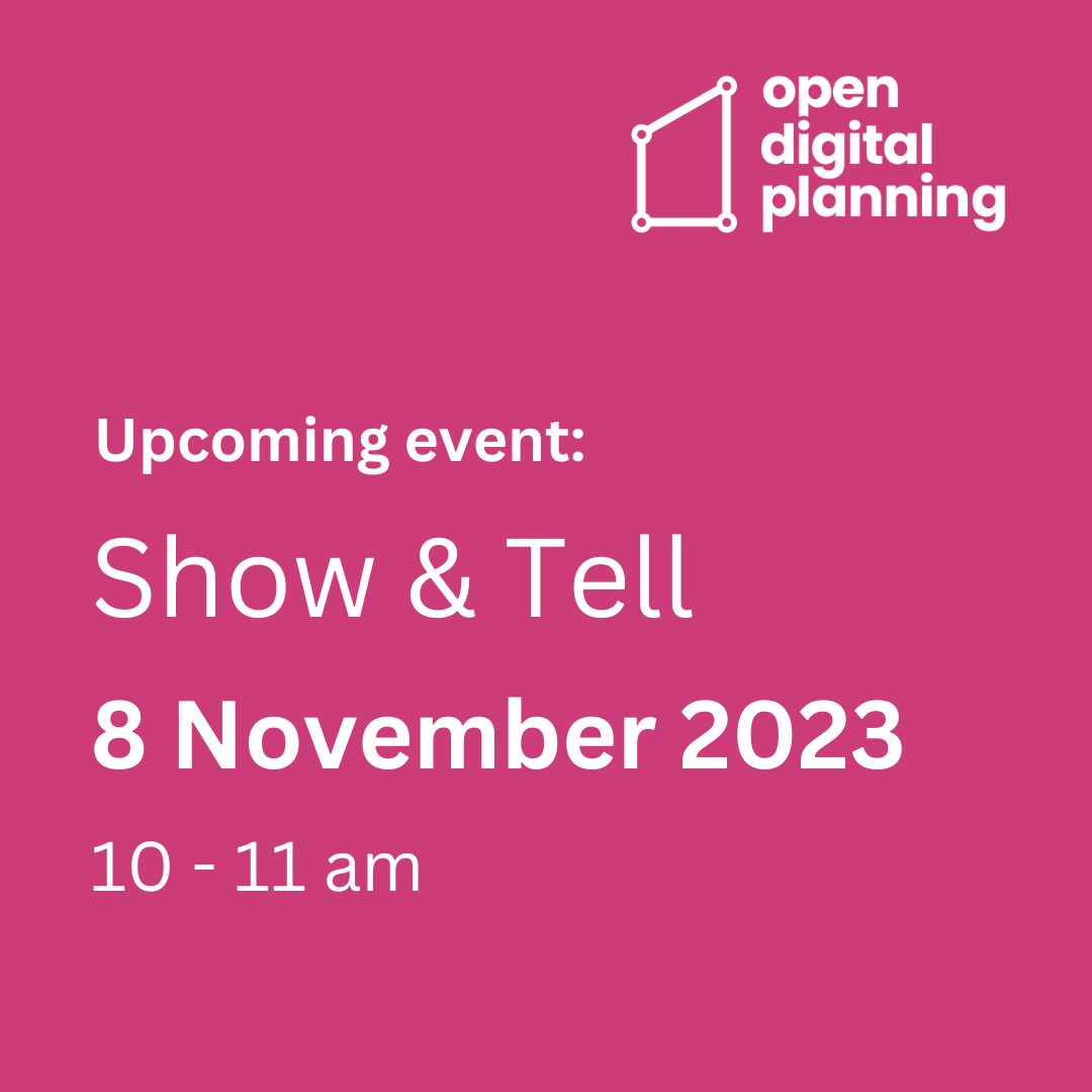 Upcoming event: Show & Tell, 8 November 2023, 10-11am